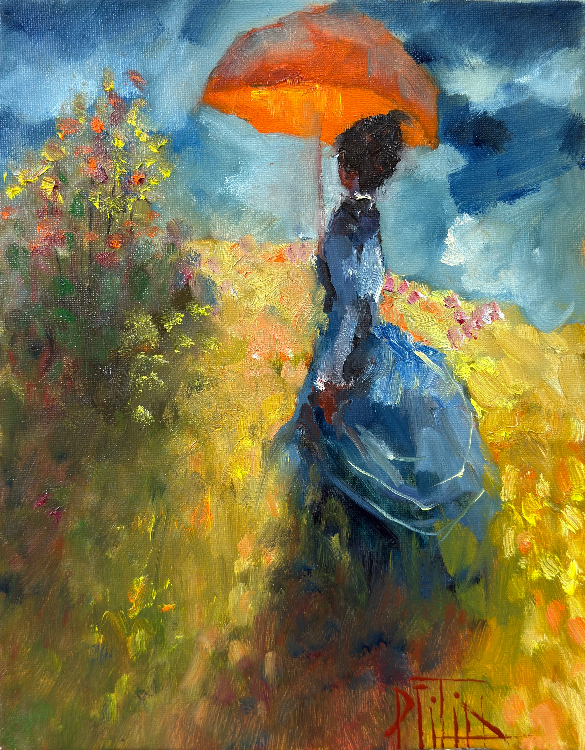 der moment vor dem regen – Ölgemälde von Pavel Filin