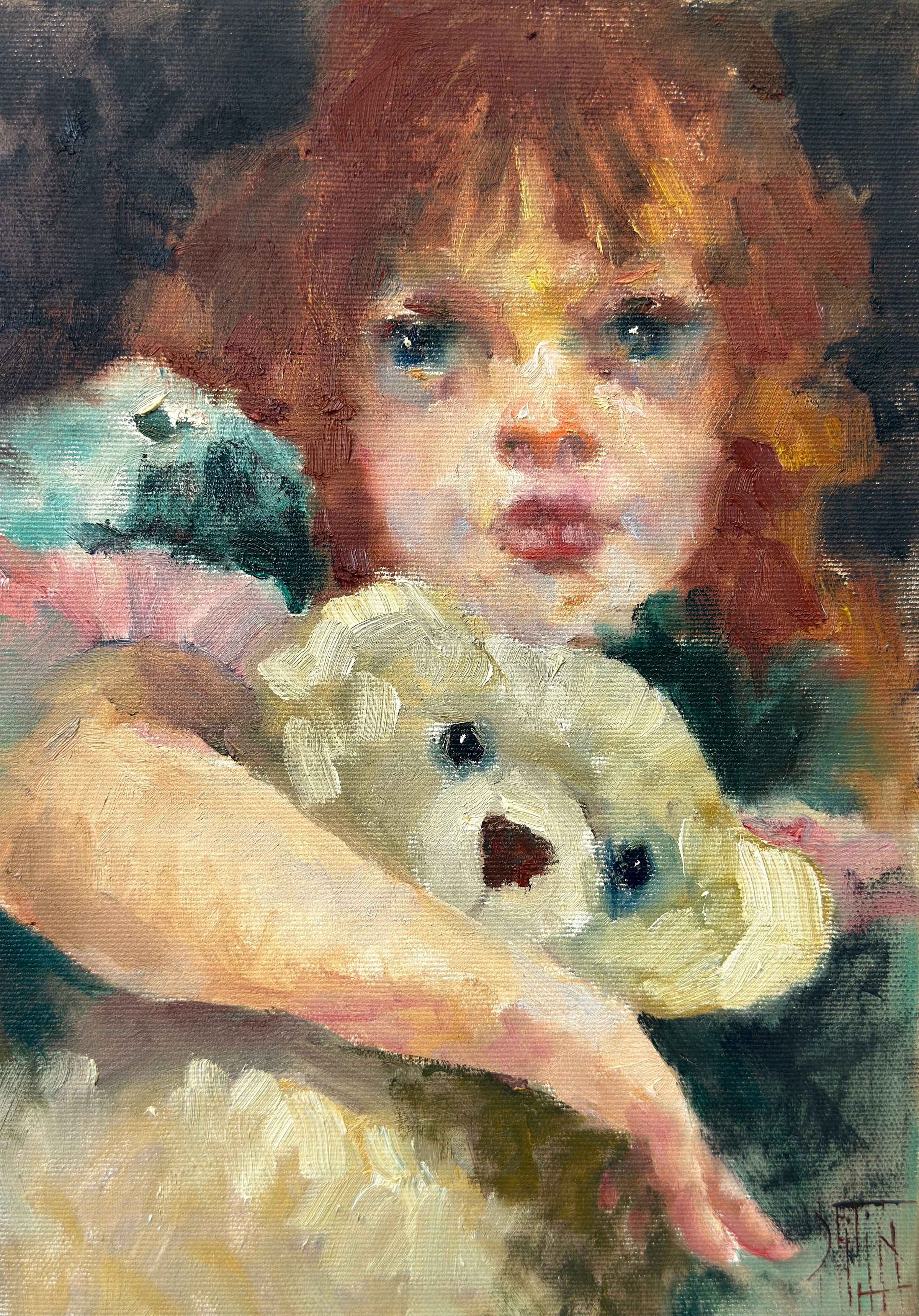 teddybär – Ölgemälde von Pavel Filin