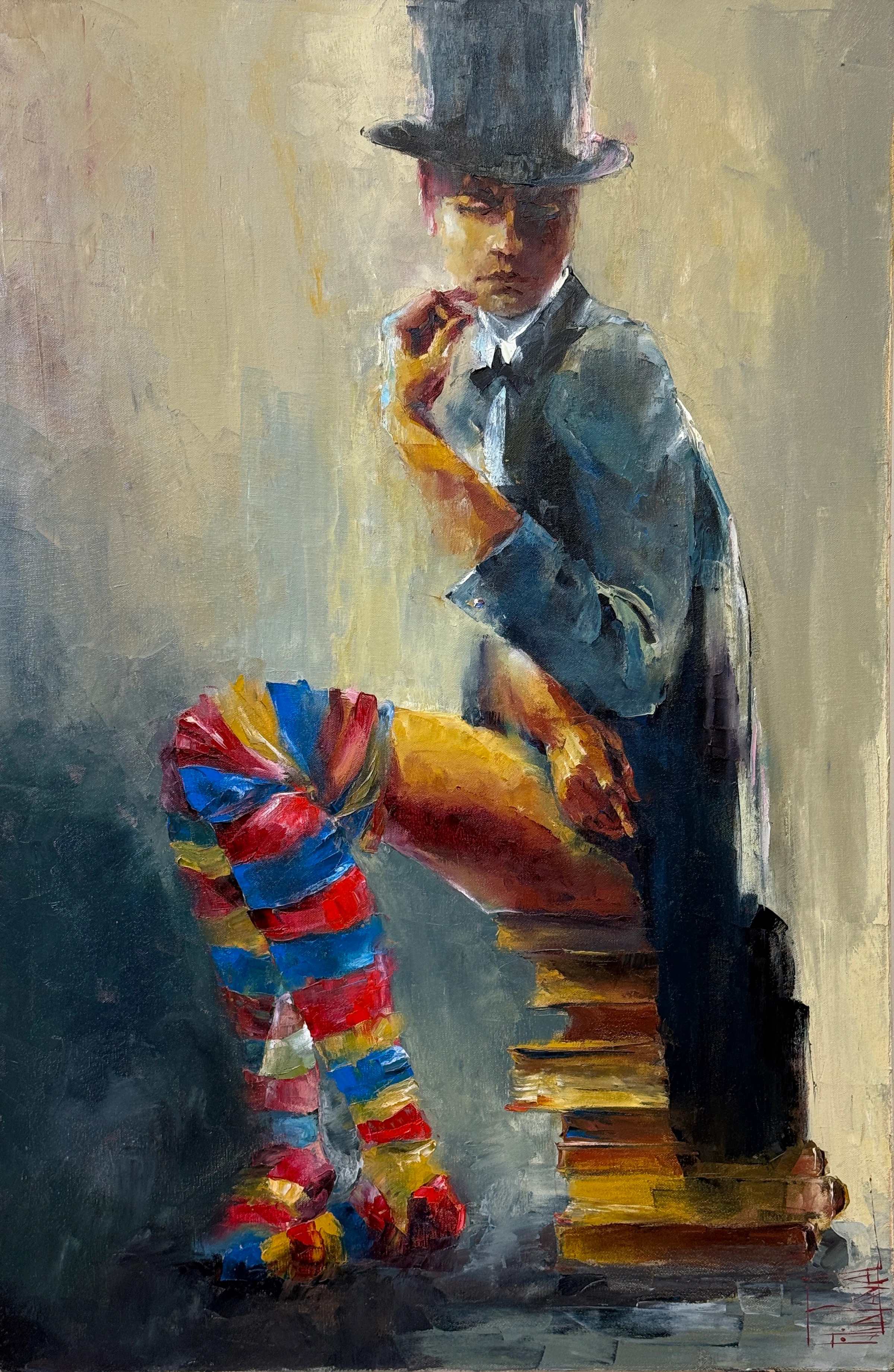 theater 4 – Ölgemälde von Pavel Filin